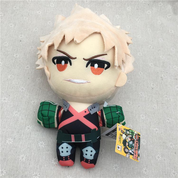 13cm Anime Hero Academia Plush Toys Izuku Midoriya Katsuki Bakugou Shouto Todoroki Cartoon Stuffed Dolls Kids Gifts