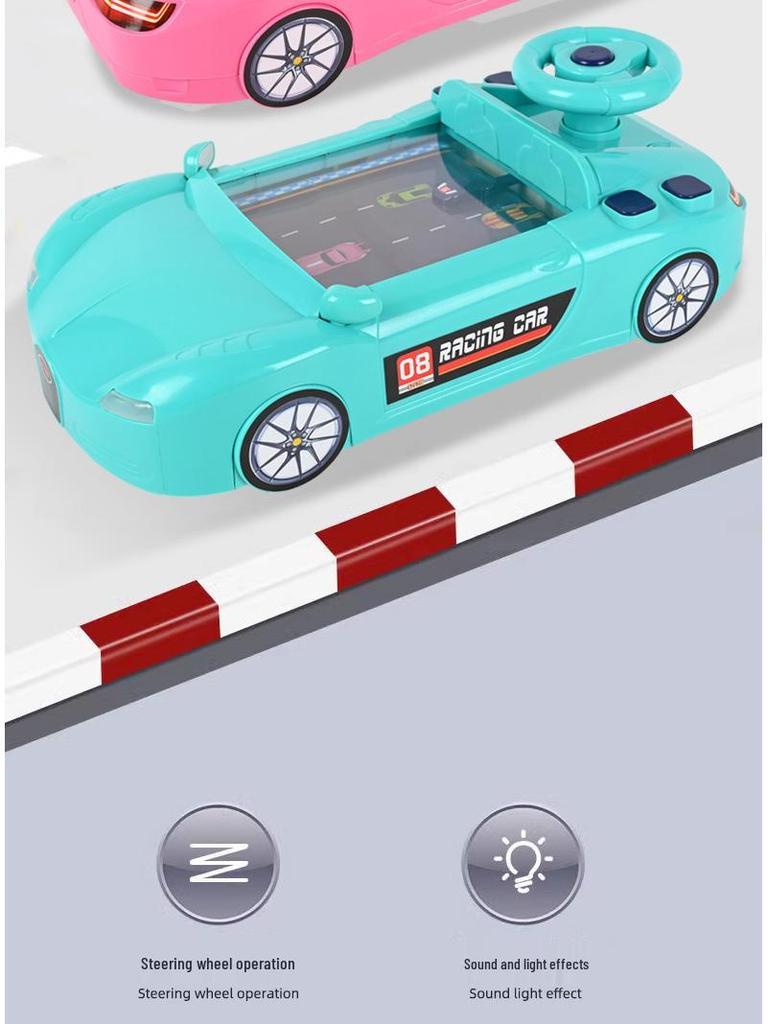 Children's Racing Car Toy with Steering Wheel - Adventure Gift for Boys and Girls Ages 1-6