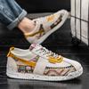 Men’s Printed Sports Shoes Casual Street Style Jogging Sneakers Students Skateboard Shoes Plus Size Height Increase