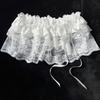 Three-layer Small Flower Ballet Style Underskirt Women Lace-up Small Fart Curtain Bow Sheer Tulle Overlapping Skirt