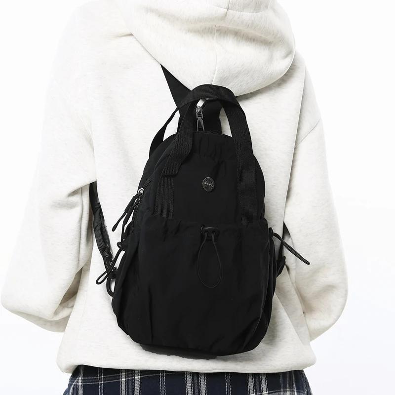 Nylonový pas se zipem Ramenní tašky s vysokou kapacitou Všestranné volnočasové crossbody tašky Svěží dámy