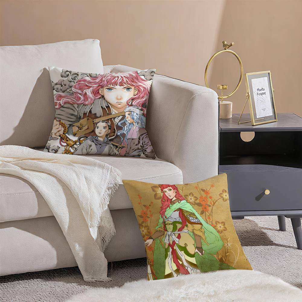 Beautiful Cool Comics The Twelve Kingdoms-K Pillow Case Silky elegant Comfort Sofa Bed  Invisible zipper Beach pillowcase