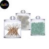 Multifunctional Round Receive Box Makeup Cotton Swab Storage Box Transparent Container Household Products Bathroom Desktop Combined