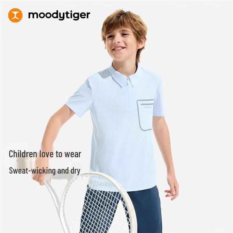 Moody Tiger Boys  Air Supply Polo T-Shirt 130
