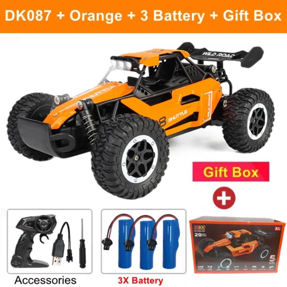 Uzaktan Kumandalı Araba RC Drift Yarışı 1:16 Araç Arazi Alaşım 2.4G Radyo Yüksek Hızlı Kamyonlar LED Işıklı Tırmanma Hediye Çocuk Oyuncak