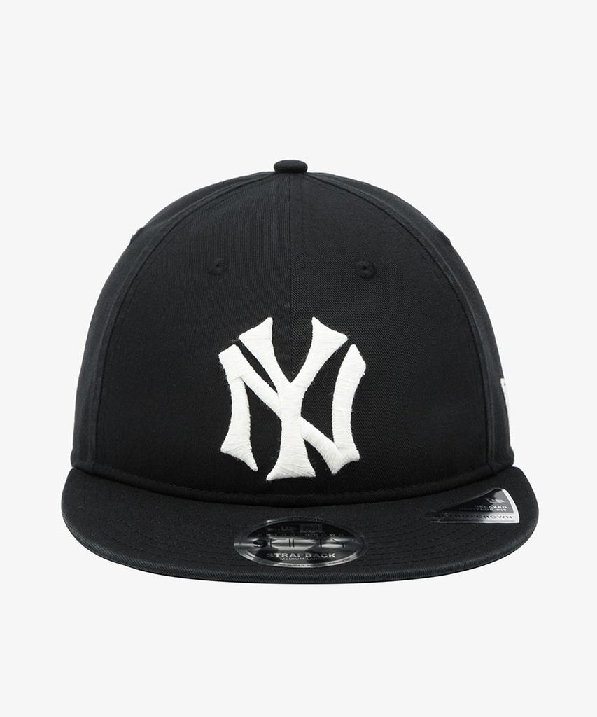 NEW ERA Mlb Cooperstown New York Yankees Big Logo Retro Crown Strapback Black
