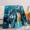 Lucario  Print Flannel Blanket, High quality Comfortable for All Seasons, Home Decor, Warmth and Comfort