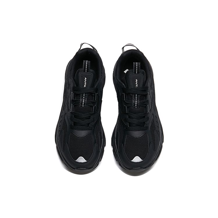 Anta Running Series Retro Breathable Low-Top Running Shoes Women Sneakers Black 922245510-6