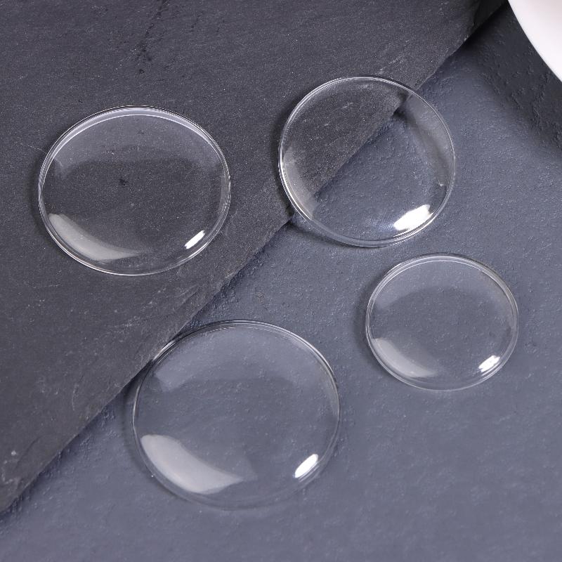 25-36MM Acrylic Round Watch Mirror Lid Watch Replacement Mask Transparent Surface Flat Face Mirror