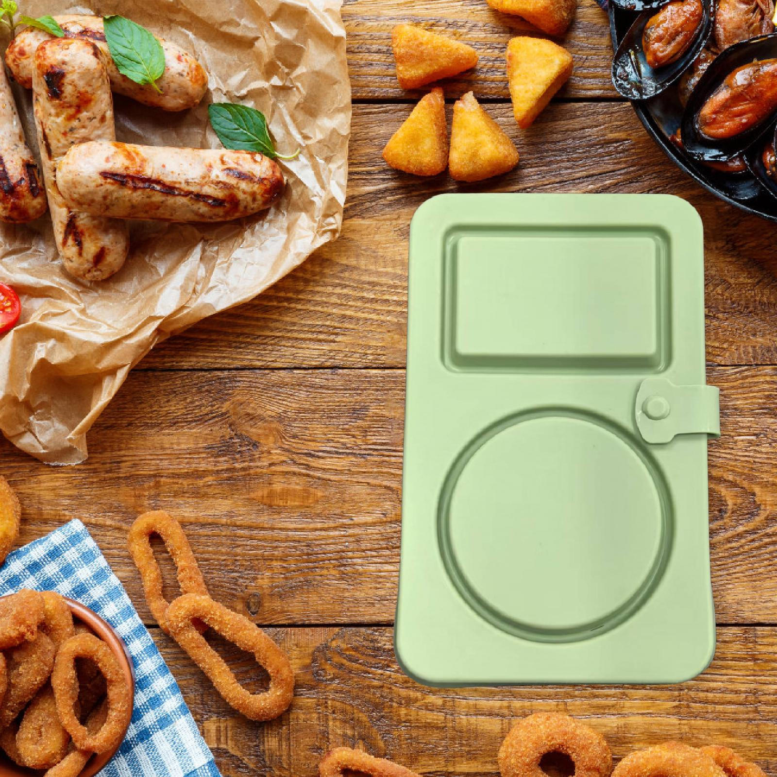 

Компактный контейнер для перекуса с крышкой, Отделение для хранения еды для мероприятий на открытом воздухе Green