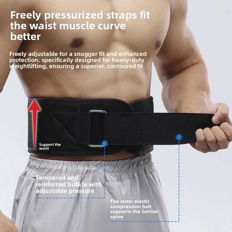Meier waist belt, men's and women's squat waist girdle, deadlift bench press, strength lifting, weight training, fitness belt.