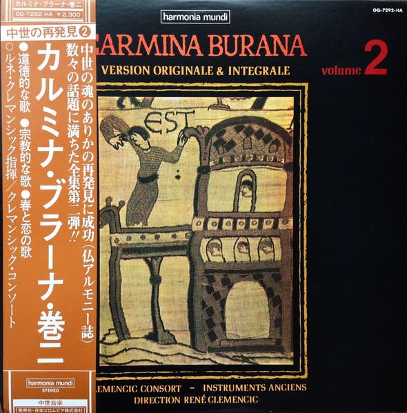 

LP Record CLEMENCIC CONSORT RENE CLEMENCIC Carmina Burana Version Originale an OQ7292HA HARMONIA MUNDI 1975 Japan Classical Used