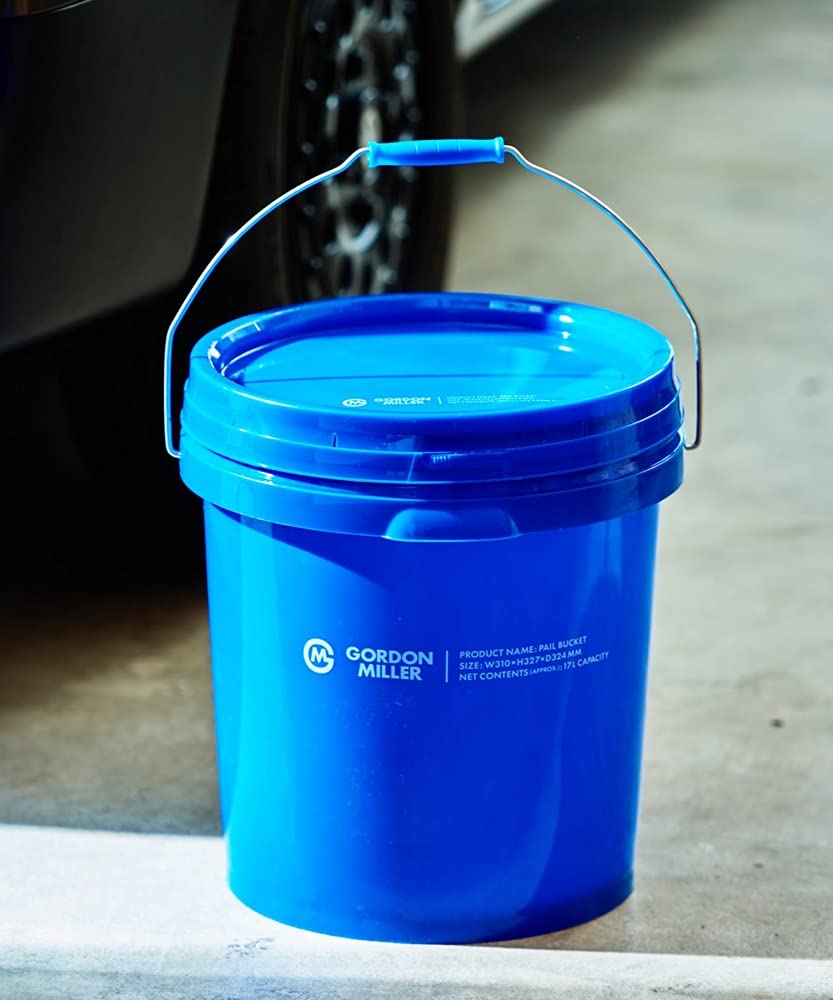 GORDON MILLER Car Pail Bucket with Lid for Car Washing 17L Blue 32483