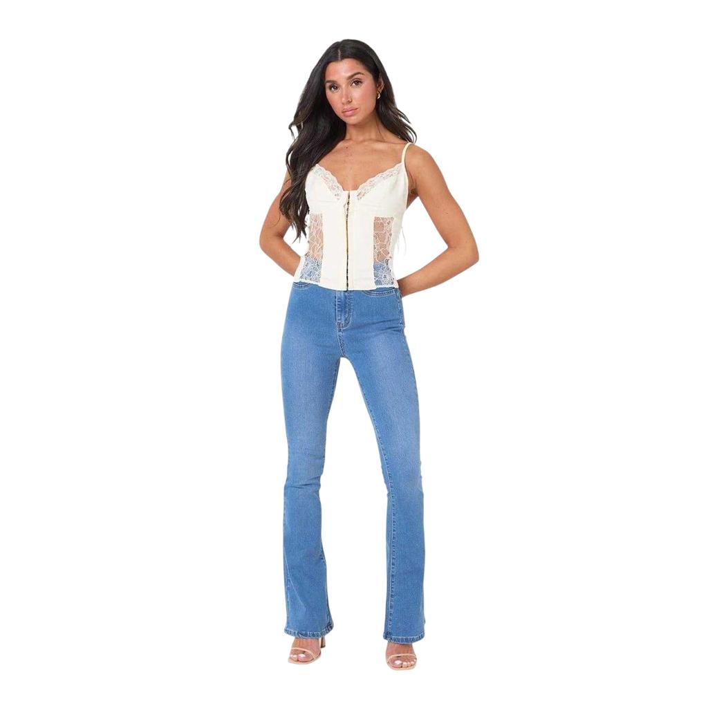 I Saw It First Womens/Ladies Lace Corset Top
