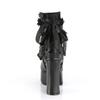 Fashion Bowknot Ankle Boots Women Gothic Vintage Round Parker Square Heel Platform Flat Boots Punk Ladies Party Shoes
