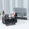 Iron Nine Storage Pen Holder Metal Mesh Pencil Holder Creative Desk Organizer  Cosmetics