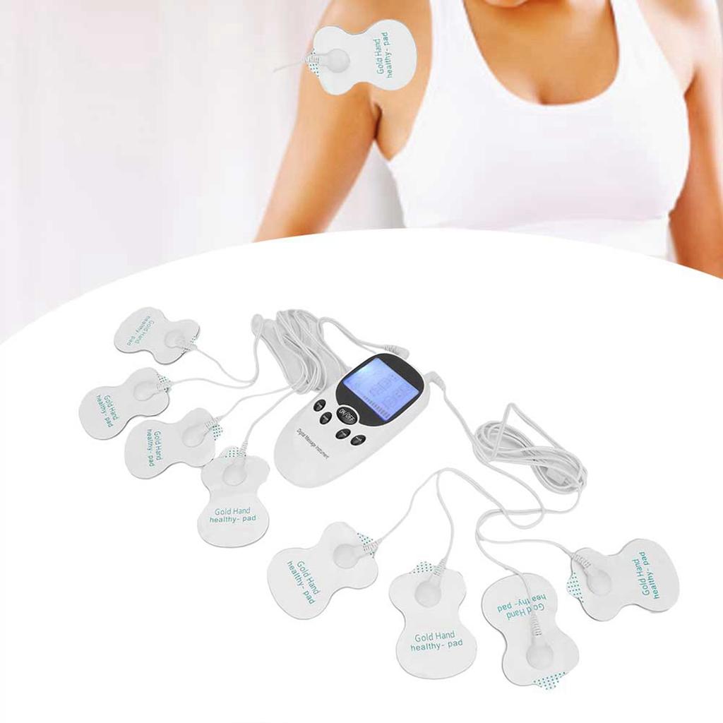 Digital Electronic Dual Output Massager Muscle Stimulator Pain Relief Massage Instrument