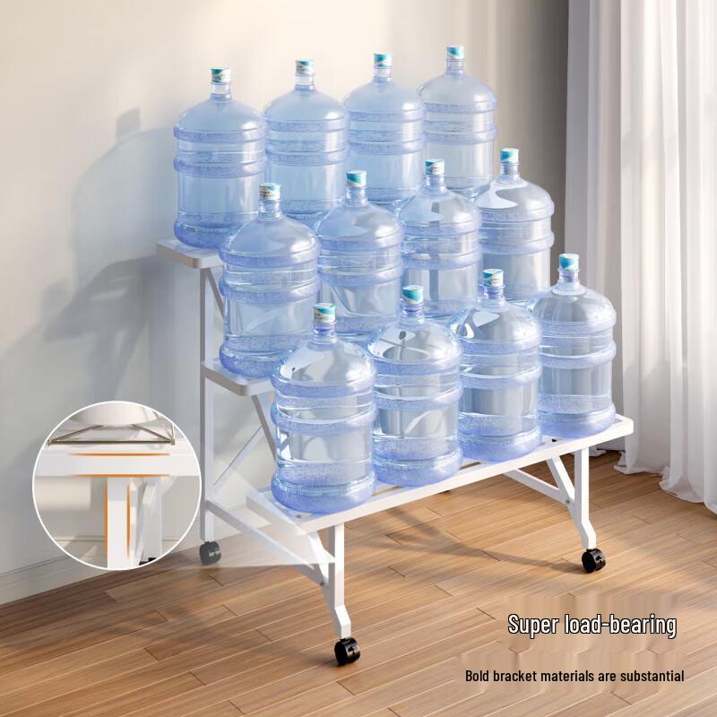 Ladder-Style Movable Metal Plant Stand & Storage Rack