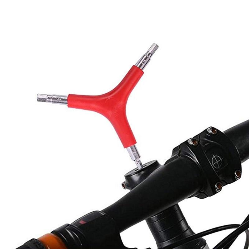 Llave hexagonal de 3 vías, herramientas de reparación de bicicletas, vaso hexagonal Allen trigémino