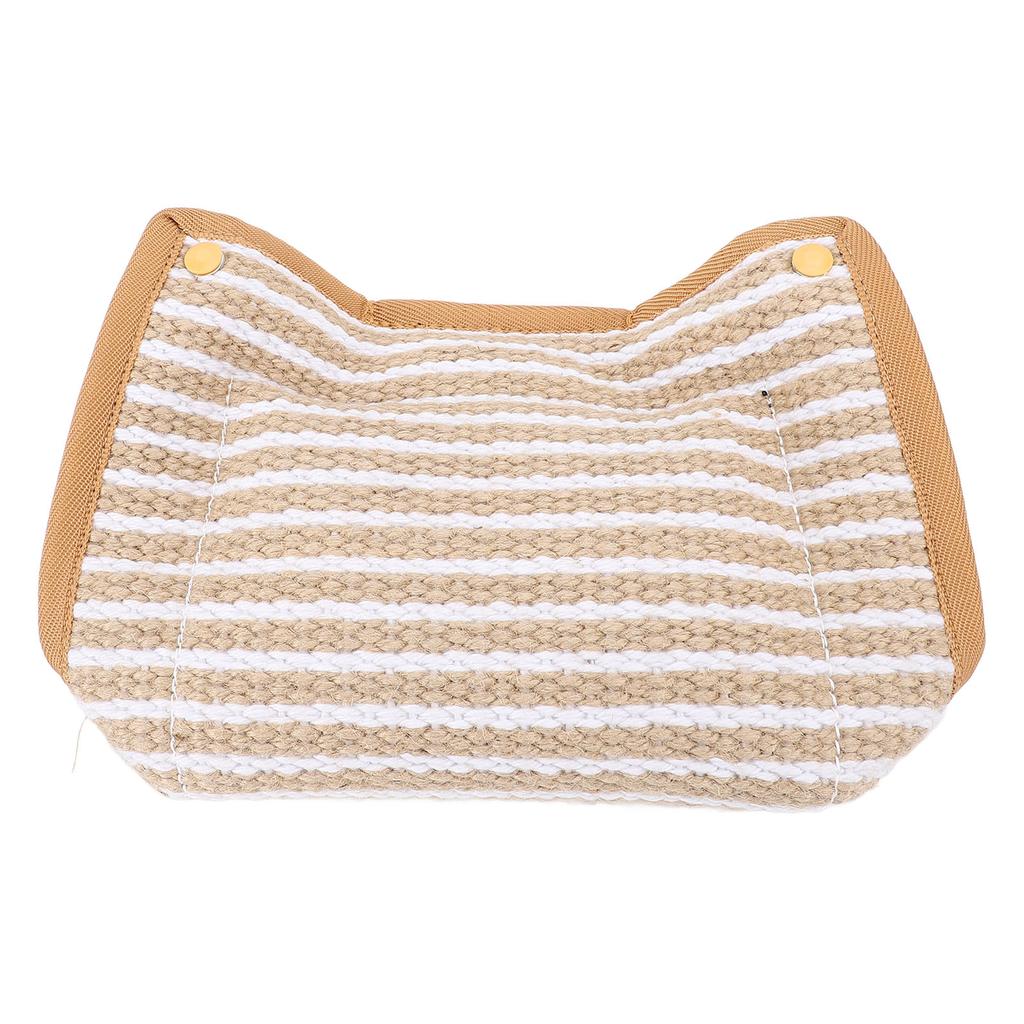 Dog Training Bite Pillow Tear Resistant Interactive Play Toy Jute Pad Dog Bite Sleeve Training Equipment with Handles