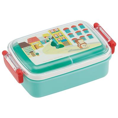 Lunch with a Soft Single Made In with a Bread Thief for Boys and Children's Box, 450ml, Dome-Shaped Lid, Tier, Japan, Design, Girls, RBF3ANAG-A