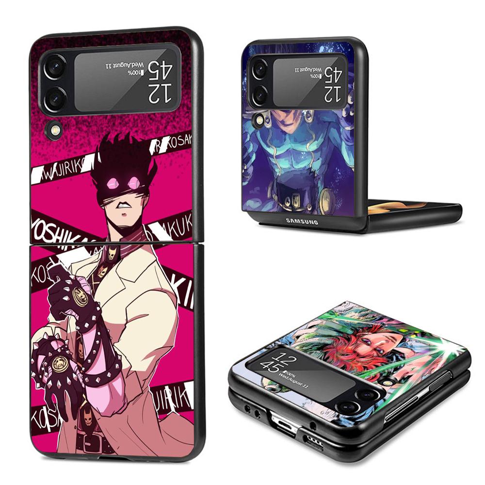 JoJo Bizarre Adventure Phone Case For Samsung Galaxy Z Flip7 Flip6 5G Flip5 Flip4 Flip3 ZFlip 7 6 3 4 5 Shockproof Back Cover Ga