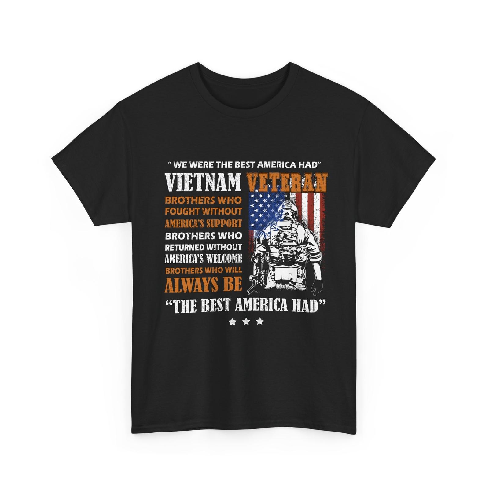 Veteran Shirt, Veteran s Day Vietnam Veteran American Flag Men T-Shirt Mens Womens Tees Top S