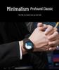 Men's Arabic Numerals Black Matte Quartz Watch