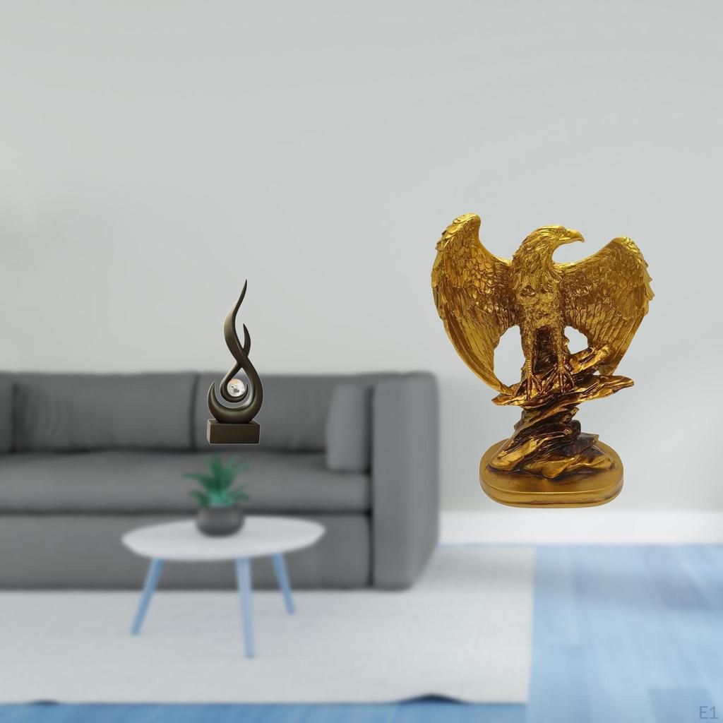 Abstract Flame Resin Sculpture Modern Art Desktop Ornament Keepsake for Living Room Cabinet