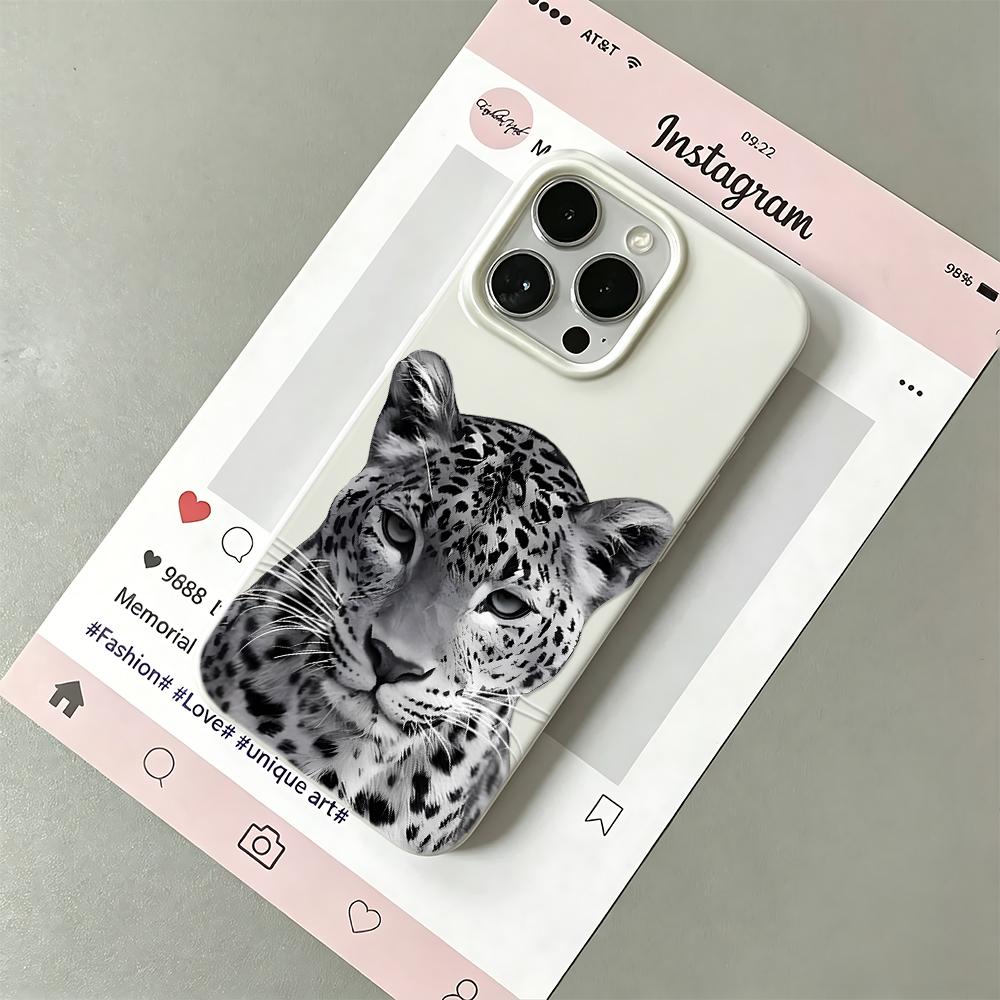 Cheetah Phone Case For Iphone 16 Pro Max 17 15 14 Plus 13 12 11 17Air Phone Cover Smooth Funda Coque