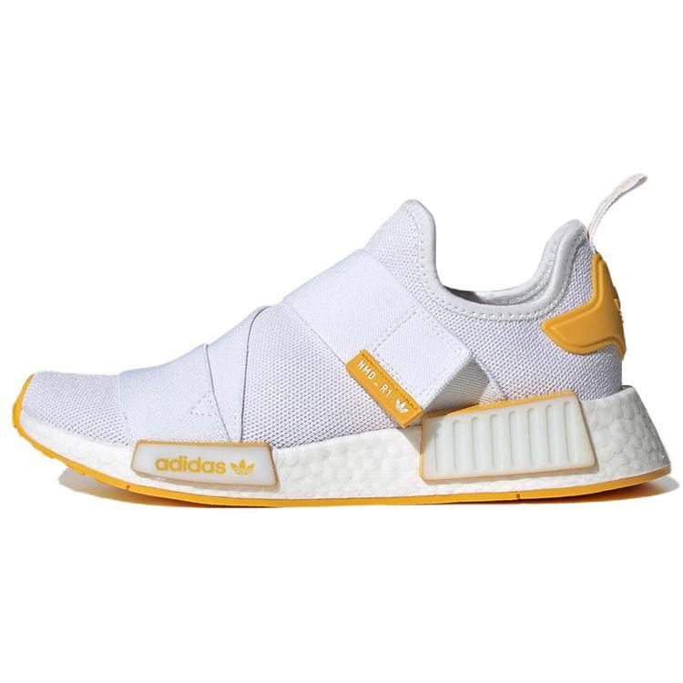 Adidas NMD_R1 Strap White Collegiate Gold Women Sneakers Cloud-White HP2360