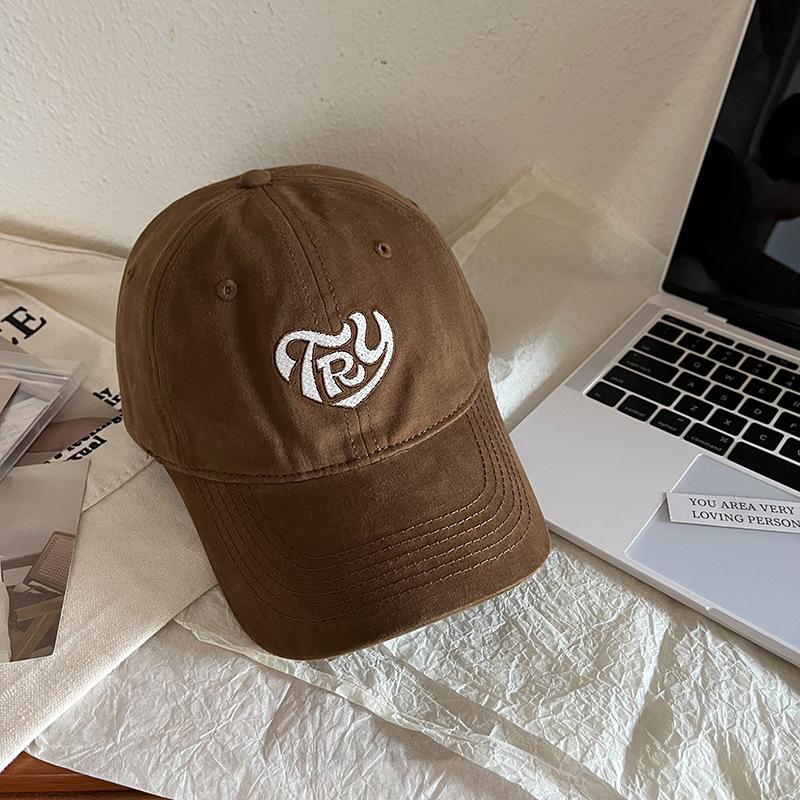 Japanese Spring and Summer Students' Letter Embroidered Baseball Cap Korean Version Men and Women Casual Shopping Couple Trendy Baseball Cap
