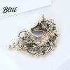 Animal Pin 1/4Pcs Retro Style Brooch Sparkling Rhinestones Inlaid Horse
