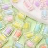 Acryl Mattiert/Transparent Mode Kreative Anhänger DIY Schmuckzubehör Kernspinn 8-Eckig Zylindrische Lose Perlen 20 Stück