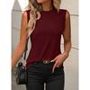 MGHR Women's Fashion Casual Autumn Winter O-Neck Sleeveless Blouses & Shirts