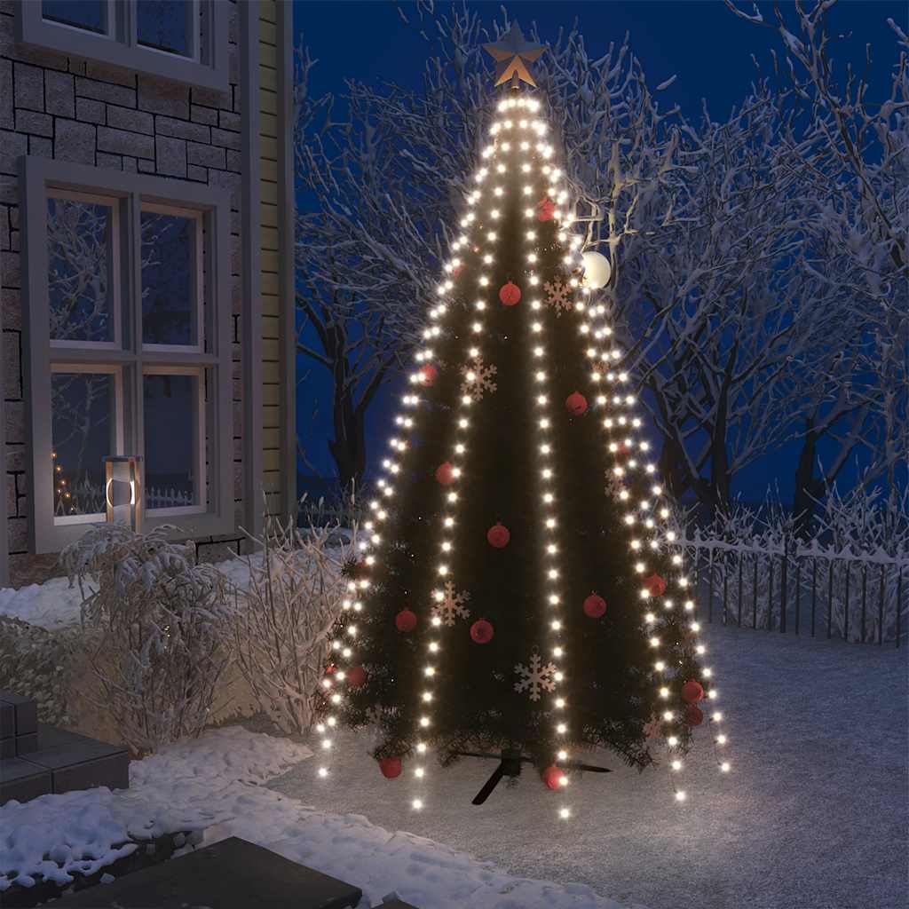 Vidaxl Siatka Lampek Choinkowych, 250 Zimnych Białych Diod Led, 250 Cm
