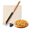 J-ouuo Rectangular Pizza Stone, 12 x 15 inches, Even Heat Distribution, Easy-Clean Cordierite Baking Stone for Ovens and Grills