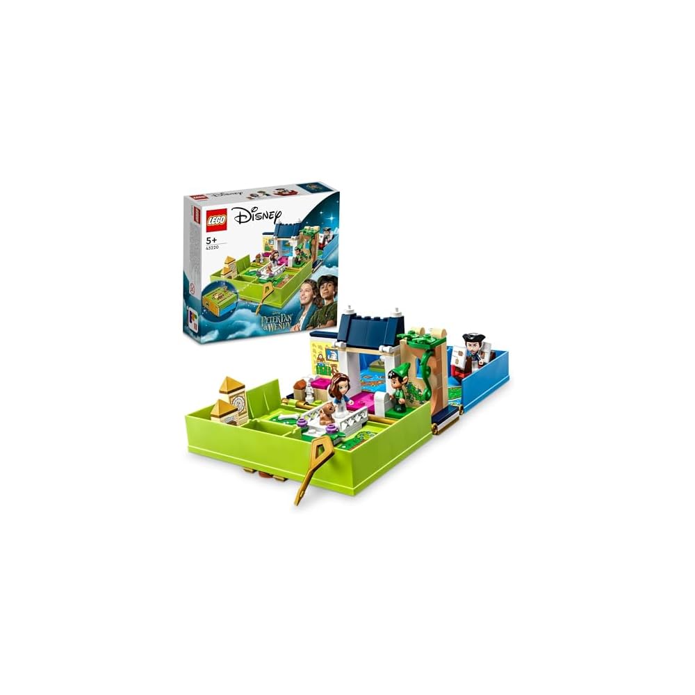 LEGO Disney Princess Peter Pan and Wendy Adventure Storybook Toy Building Blocks for Girls 5 Years and Up