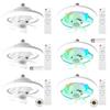 Moderní stropní ventilátor s LED světlem a dálkovým ovládáním, tichý stropní ventilátor do ložnice, obývacího pokoje a kuchyně