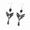 Gothic Vampire Bat Earrings With Alloy Material For Women Fashion Jewelry