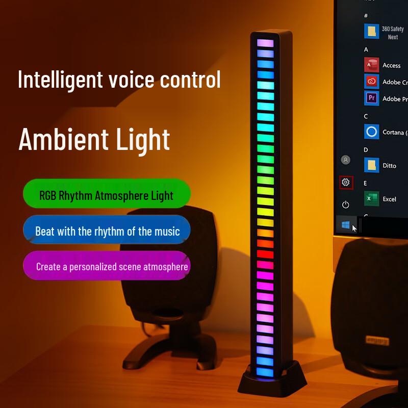 RGB Sound Control Car Ambient Light