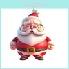 Vibrant Acrylic Santa Car Hanging Ornament For Festive Christmas Tree Decoration