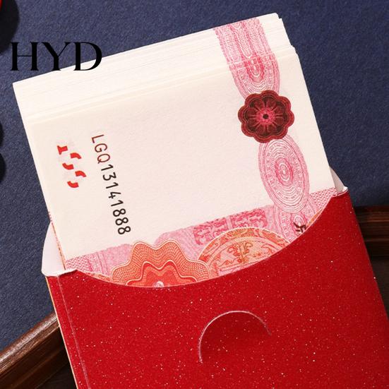 Lucky Horse Design Envelope 6Pcs Red Bag Thick Coated Paper with 3D Embossed Matte Finish Year of The 2026 Traditional Chinese Packet