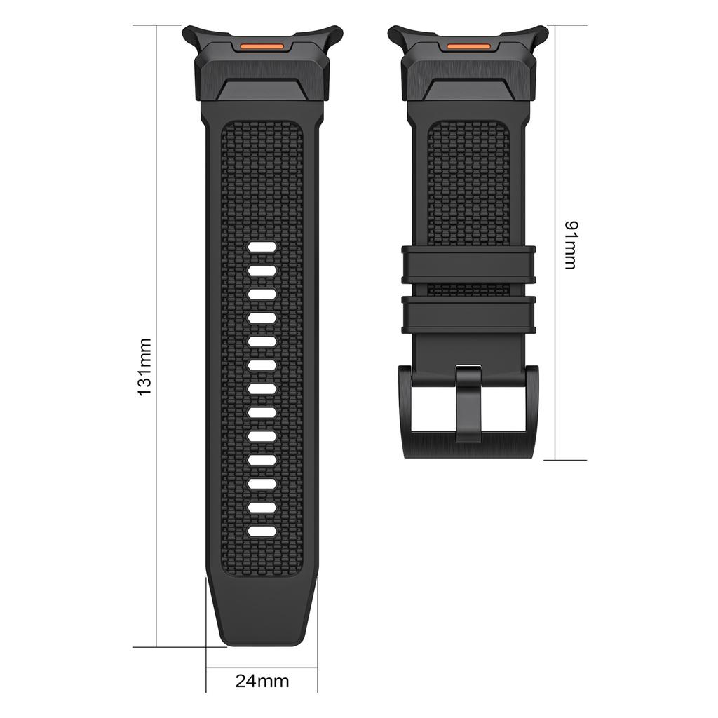For Samsung Galaxy Watch Ultra 47mm Soft TPU Watch Band Textured Replacement Strap