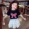 MIMIHELLO Girls' High-Waisted A-line Tiered Skirt