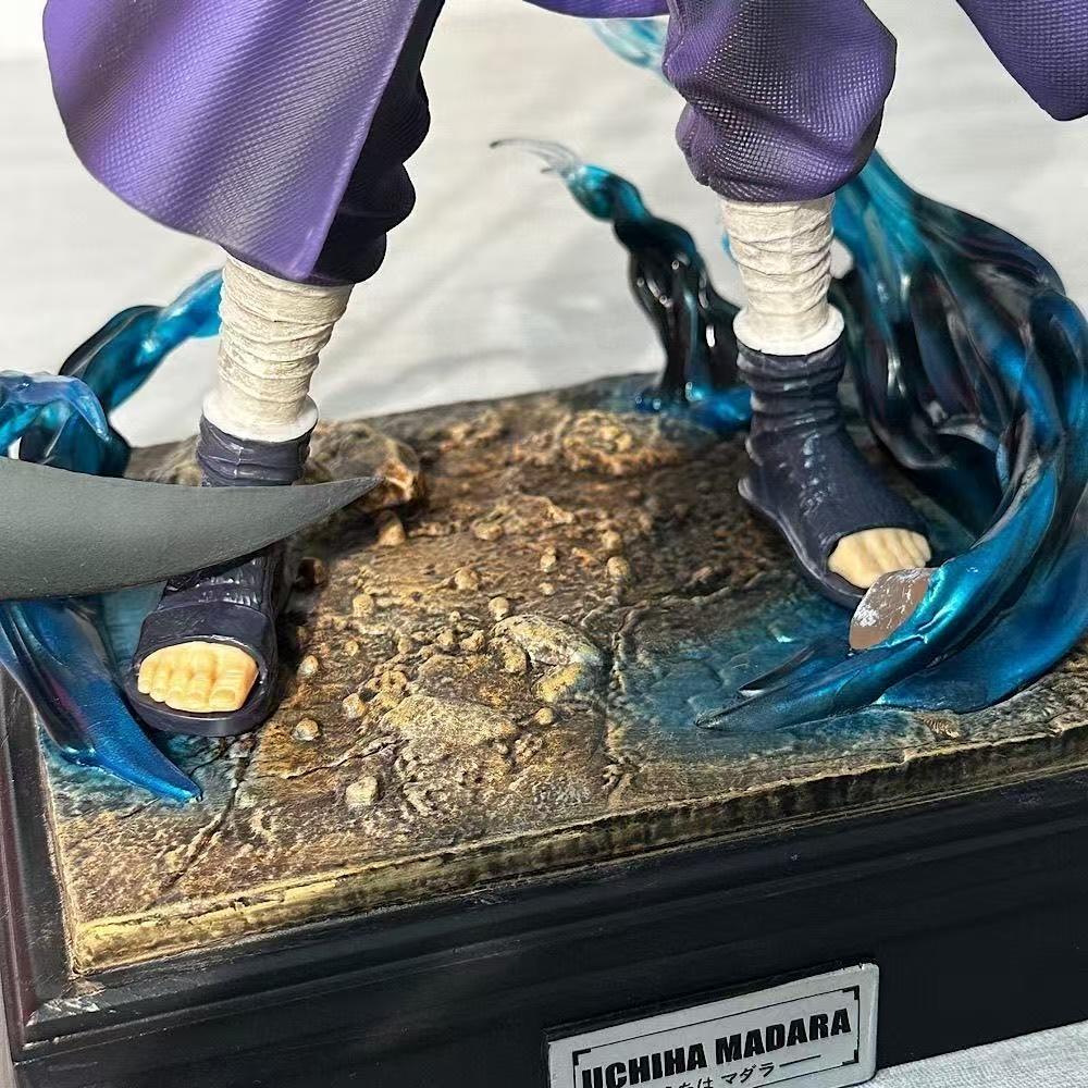 28cm Naruto Anime Figure Uchiha Madara Shippuuden GK Action Figurine PVC Manga Statue Collection Ornament Model Playthings Present