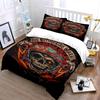 Skull, flames, text banner. Bedding sets Duvet cover sets Duvet covers Pillowcases(1 * Duvet Cover 2 * Pillowcases without duvet insert)