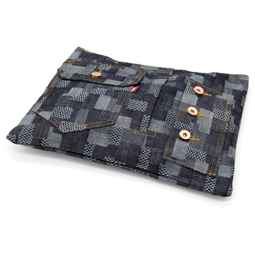 Luddite Bag-in-Bag A4 Denim Patchwork LDD-A4BIB-101