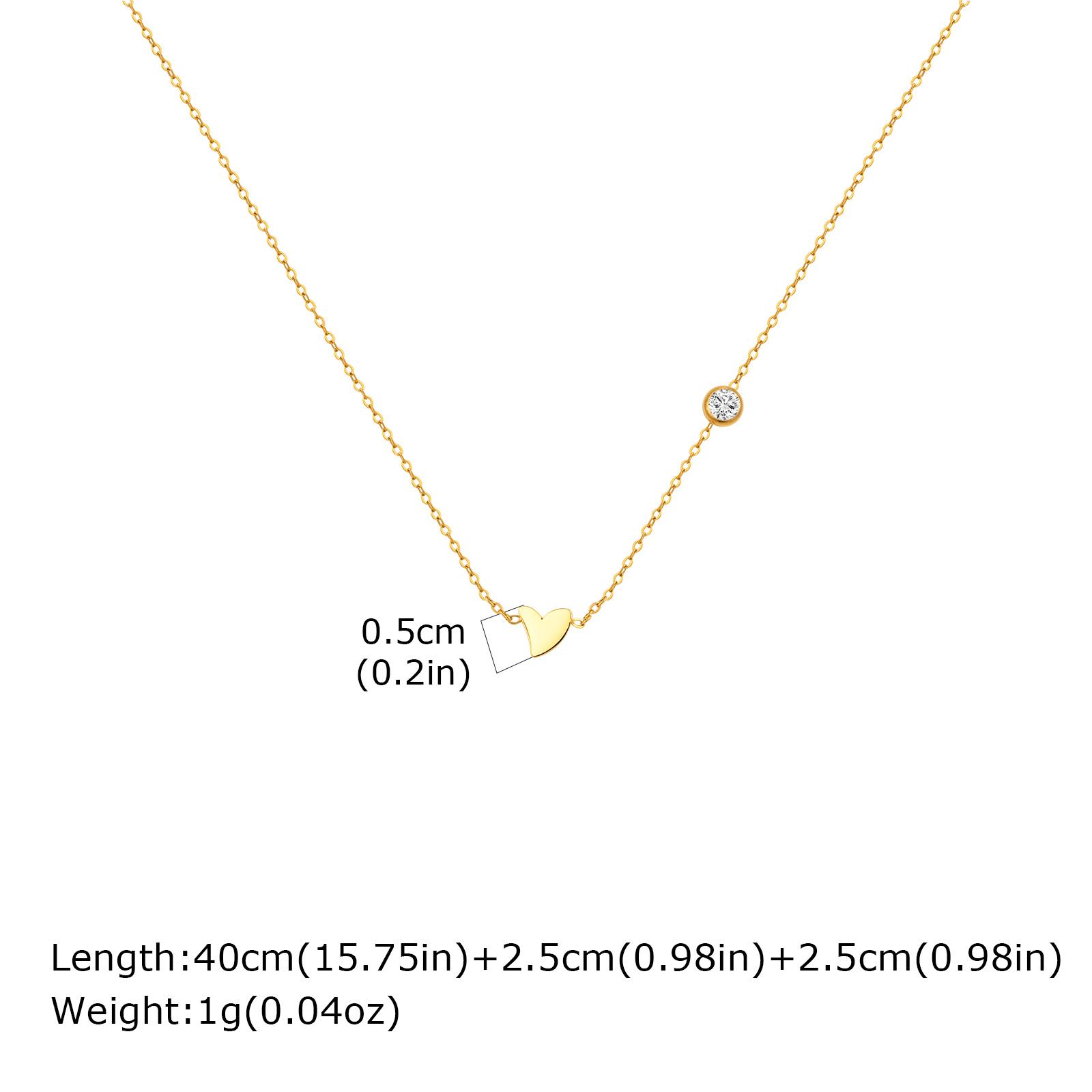 

Minimalist Zircon Bowknot Pendant Necklace for Women, 18K Gold Plated Stainless Steel Necklace, Waterproof Jewelry Accessories