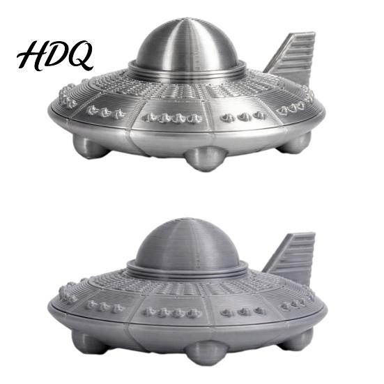 Desktop UFO Decoration 3D Printed Model Figurine Sci-Fi Spacecraft Decor One-Piece Craft
